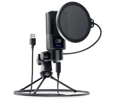 Microphone JEEMAK PC23 USB a condensateur avec trepied et Filtre anti pop