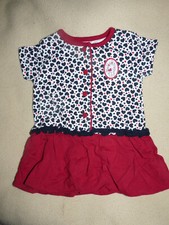 Robe d'été rouge et noir Terre de Marins bébé fille 3 mois - BE