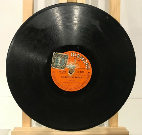 Ancien disque saphir - ancien, à