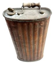 BOUILLOTTE EN LAITON ET EN FER ET POIGNÉE BOIS SIGNÉE H FRÈRES CROIX DE LORRAINE