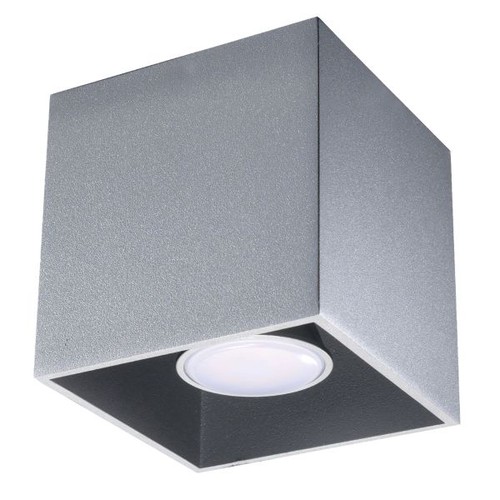 Plafonnier aluminium gris - plafonnier,