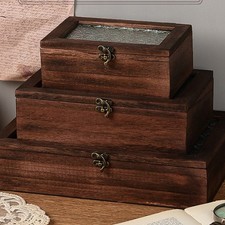 Boîte de rangement rétro en