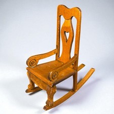 Rocking-chair miniature bois