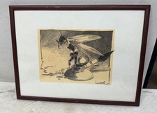 Gravure sous verre ( signature Loisel Regis )