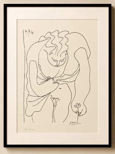 Superbe lithographie picasso - superbe,