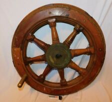 TRES BELLE ANCIENNE VRAIE  BARRE à ROUE - GOUVERNAIL 