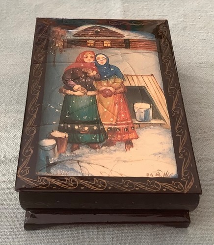 Boîte laque décor - boîte, à