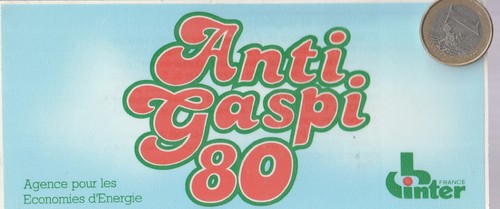 Autocollant radio anti gaspi - autocollant.,
