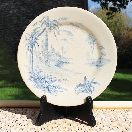 Assiette plate ancienne - , en