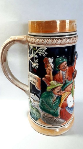 Chope bière décorée - de,