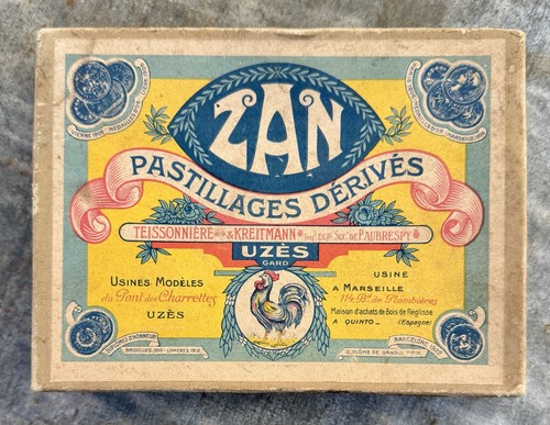 Boîte ancienne réglisse - ancienne, zan
