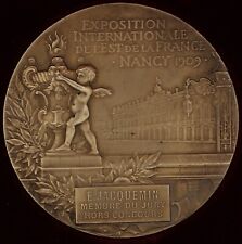MEDAILLE EXPOSITION INTERNATIONALE DE L'EST DE LA FRANCE NANCY 1909 ARGENT
