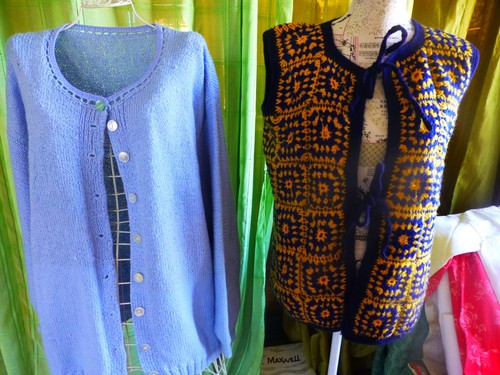 Lot faits main laine 2gilets - lot, ,laine,2gilets