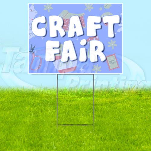 Craft fair 18x24 yard sign - 18x24,