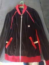 Veste FILA VINTAGE En Velours Taille L Avec Les Manches Détachable