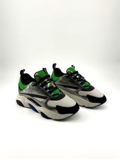 Baskets Dior B22 Silver Green