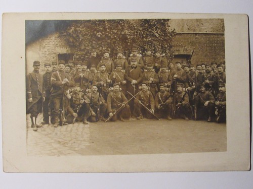 12c1 wwi carte photo groupe - wwi,