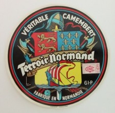Vieille Étiquette de Camembert, TERROIR NORMAND