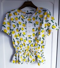 Top Zara 100% coton Blanc /