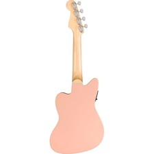 Fender Fullerton Jazzmaster Uke Walnut Fingerboard Pickguard Shell Pink Fender