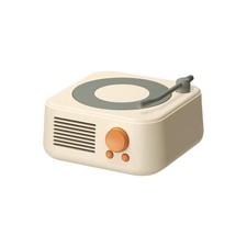 Enceinte Bluetooth rétro, platine vinyle, portable sans fil