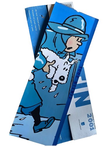 Tintin calendrier luxe 35x90cm - tintin,