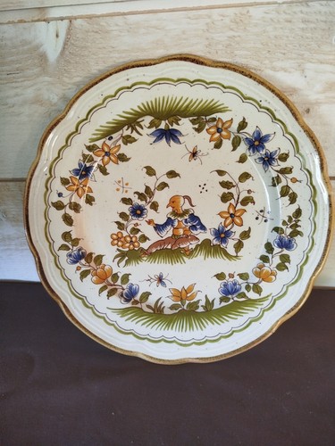Assiette decorative vieux - assiette,