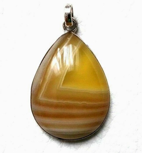 Pendentif pierre marbré - pendentif,