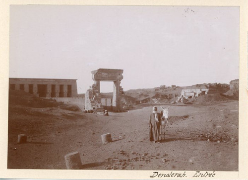 Egypte denderah entrée - egypte,, denderah,
