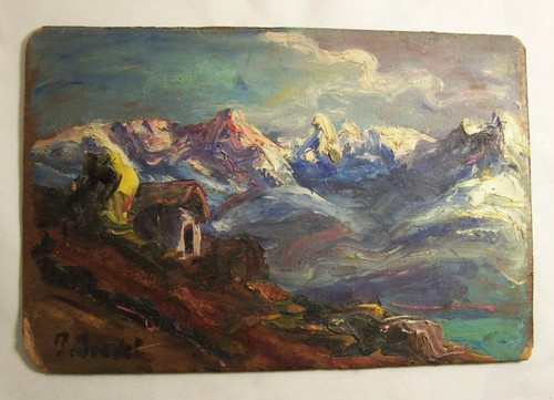 Peinture huile sur - huile, panneau