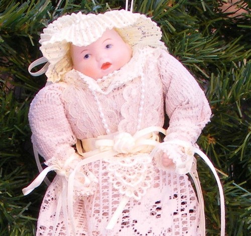 Ksa porcelain victorian baby - porcelain,