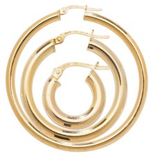 Boucles d'Oreilles Or Jaune 9
