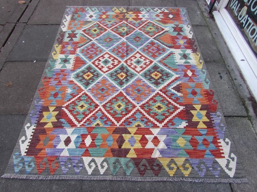Kilim vintage traditionnel - kilim,