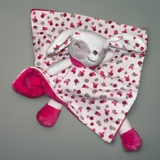 Doudou plat faon lapin Fleuri