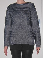 Pull bleu/argent brillant