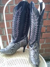 TRES BELLES  BOTTES SANTIAGS (37) PYTHON (+de 400euros)