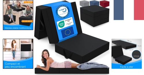 Matelas pliant eloneo 75x195 - matelas,