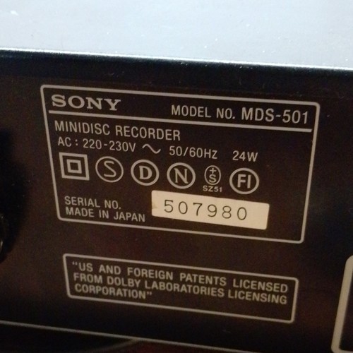 Sony mds 501 enregistreur - sony, mds-501