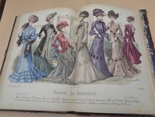 JOURNAL DES DEMOISELLES 2e semestre 1901 7 planches couleurs