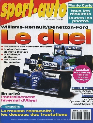 Sport auto 385 1994 - n°385, 02/1994