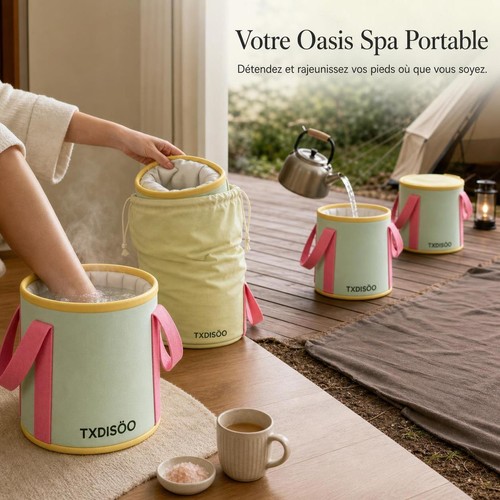 Bassine pliable portable pour