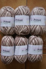 lot de  6 pelotes  DE LAINE  PRINOZ FANTAISIE
