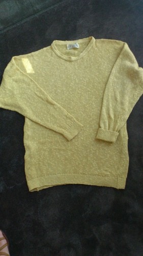Pull laine ton moutarde m - pull,