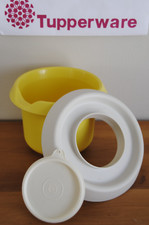 ?Bol Batteur TUPPERWARE Mélangeur Chantilly Blanc Neige 1,5 L Jaune Ancien