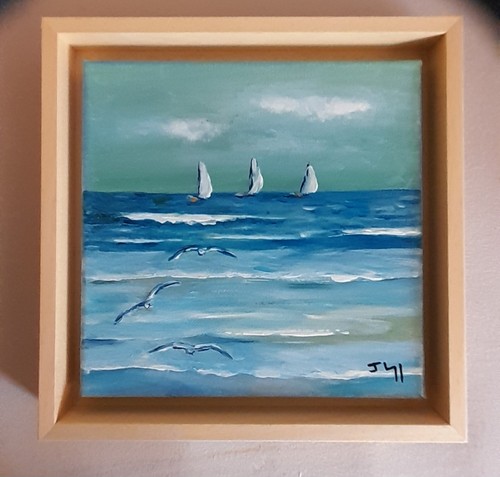 Marine seaside painting - marine,