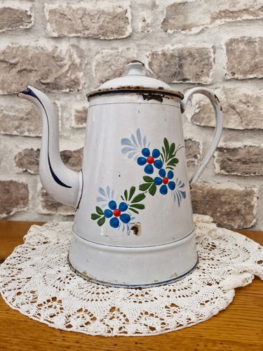 Cafetiere emaillee ancienne - cafetiere,