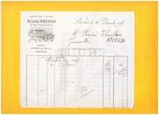 PARIS (II°) USINE de LA NEUVILLE-ROY 60 / GANTS en tissu "Maxime BRETON" en 1925