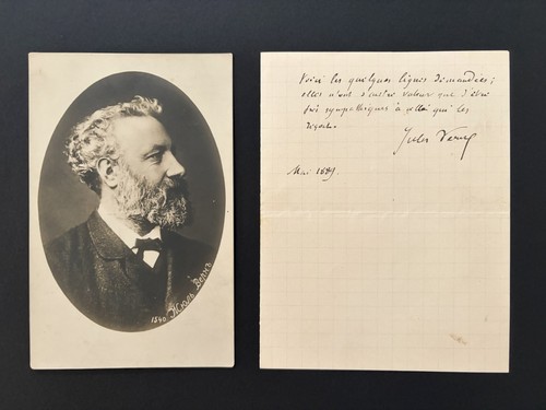 Jules verne rare signed - jules,