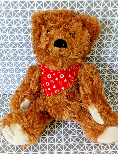 Peluche doudou ours - , marron