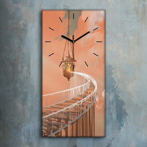 Horloge murale sur - toile, 30x60